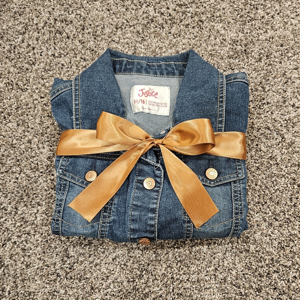 Jean Jacket, Justice for Girls, size 14/16